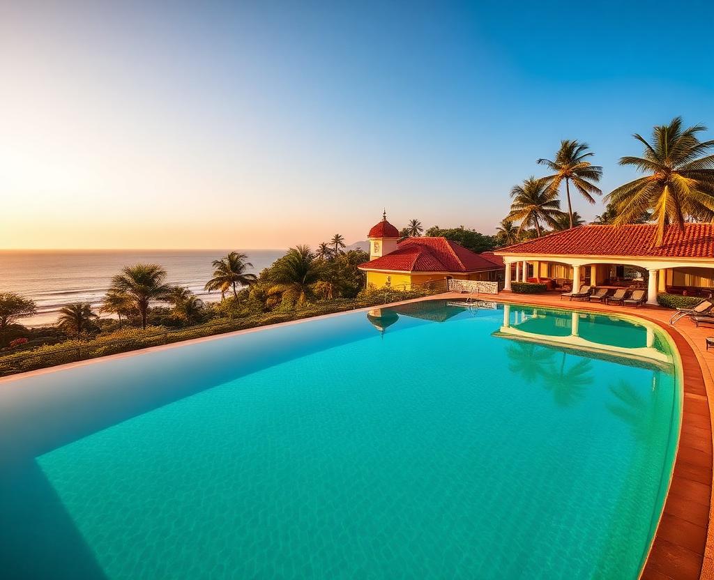 Swimming pool at Taj Cidade de Goa